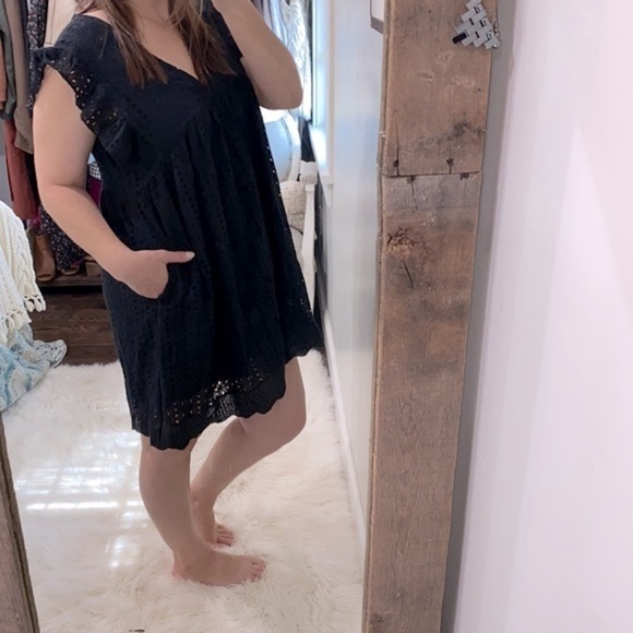 Black boho dress size XLarge - Picture 2 of 8